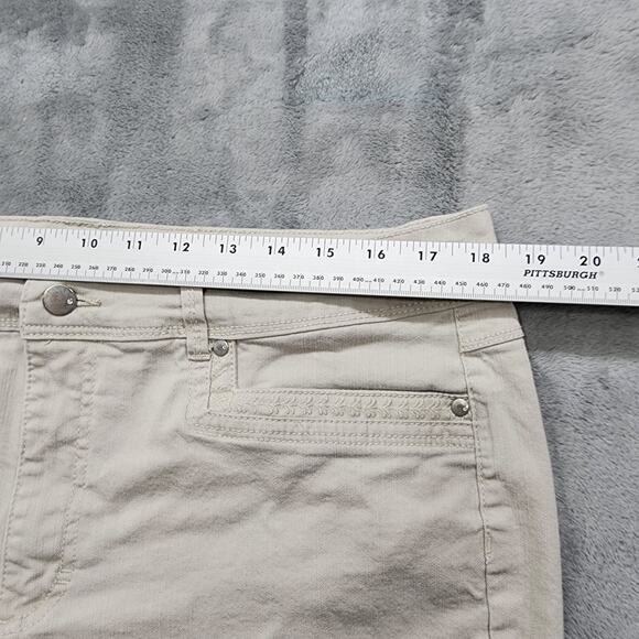 Gloria Vanderbilt Jeans Womens 14 Beige Marnie Skimmer Stretch Denim Casual - Picture 10 of 14